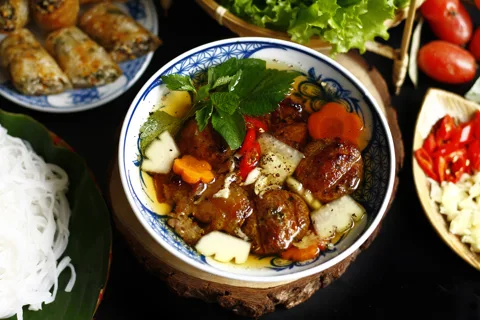 Bun Cha (Grilled Pork Noodle Soup)