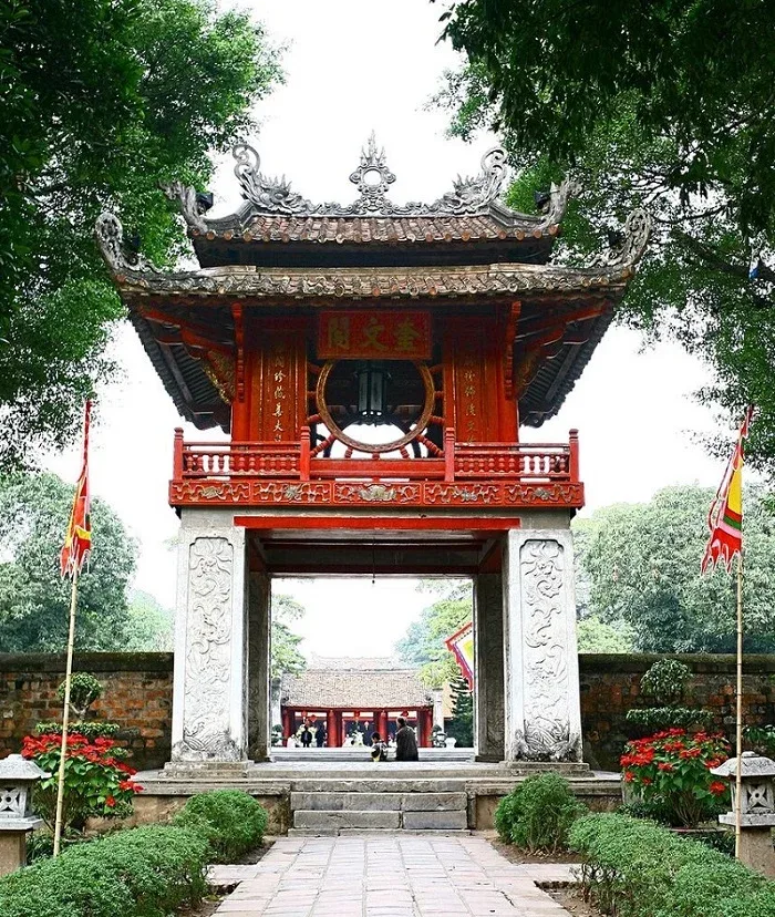 Architectural landmarks in Vietnam showcasing diverse historical and cultural influences