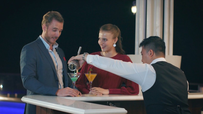 Sip cocktails onboard