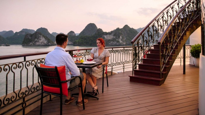 Sundeck Afternoon Tea At Sunset