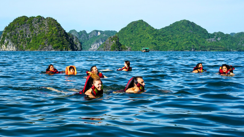 Calming Crystal Water In Lan Ha Bay