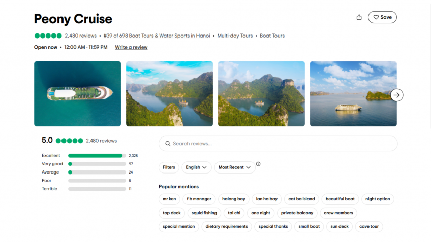 Peony Cruise Halong Bay On TripAdvisor