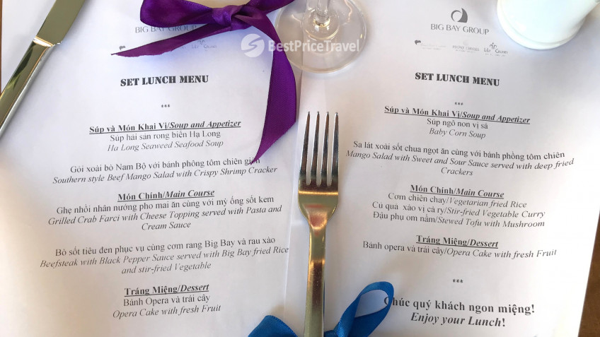 Set Lunch Menu & Vegan Options