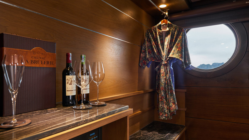 Welcomed Champagne prepared in-room