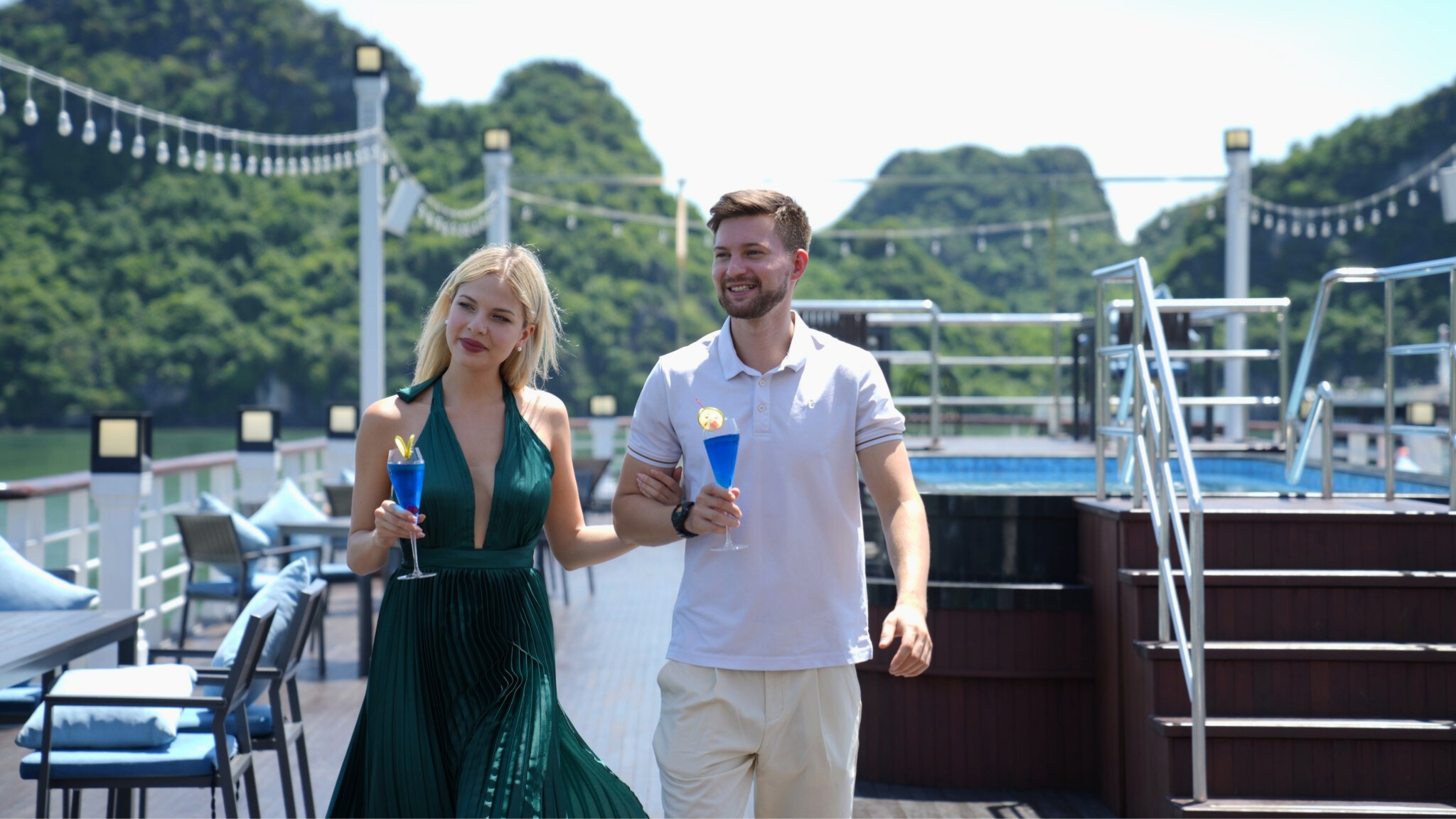 Try some fresh cocktails and other cool drinks during the Happy Hour