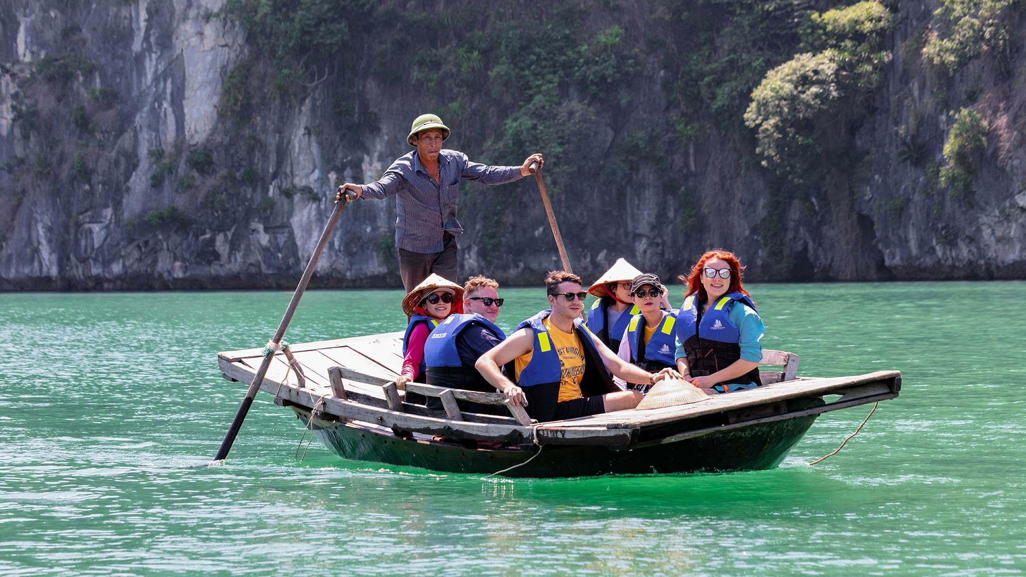 Leisurely going on a rowing boat is a great way to gaze at the majestic landscapes.