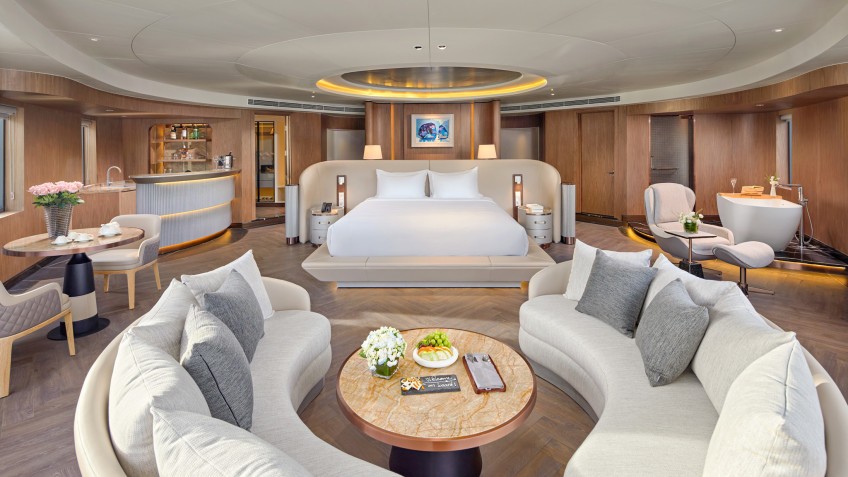 Equipped with a Dining & Bar Area
