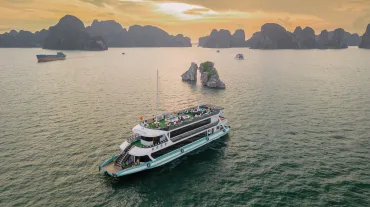 Amethyst Halong Bay Day Cruise: Sung Sot Cave & Titop Island