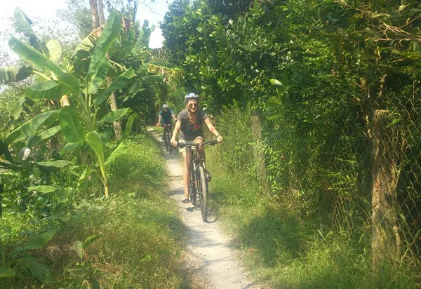Cycling in Cai Be, Mekong Delta