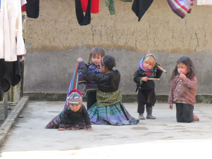Children in northwest Vietnam