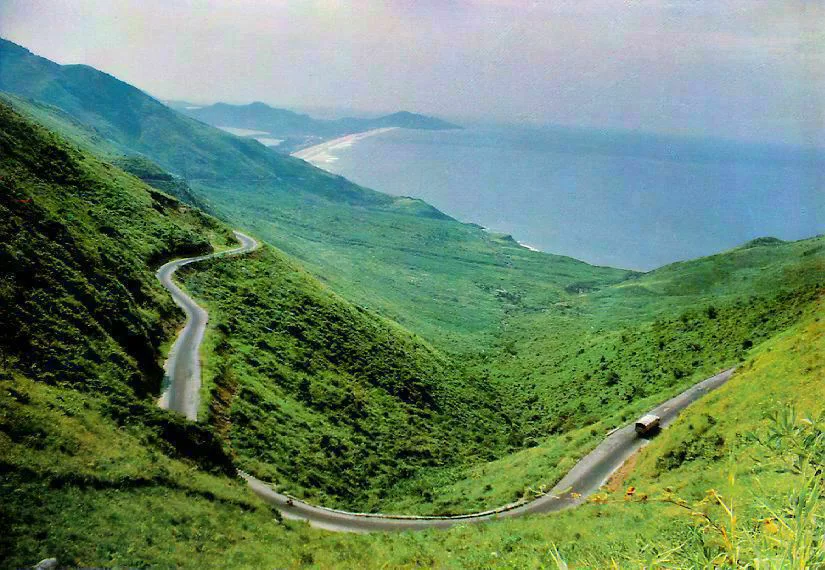 Ha Van Pass mountains and coastline