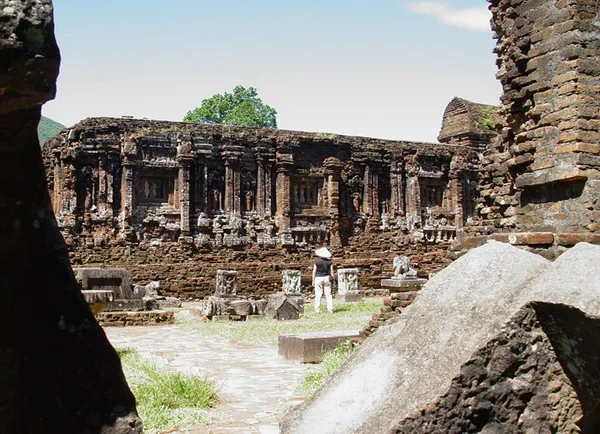 Ancient red brick towers and sanctuaries at My Son, Vietnam